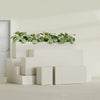 Miami Large Narrow Rectangle Fiberglass Planter - 36 in x 12 in x 18 in - Satin Beige - Satin Beige,36 in x 12 in x 18 in