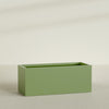 Granada Extra Large Long Rectangle Fiberglass Planter - 60 in x 24 in x 24 in - Satin Green - Satin Green,60 in x 24 in x 24 in