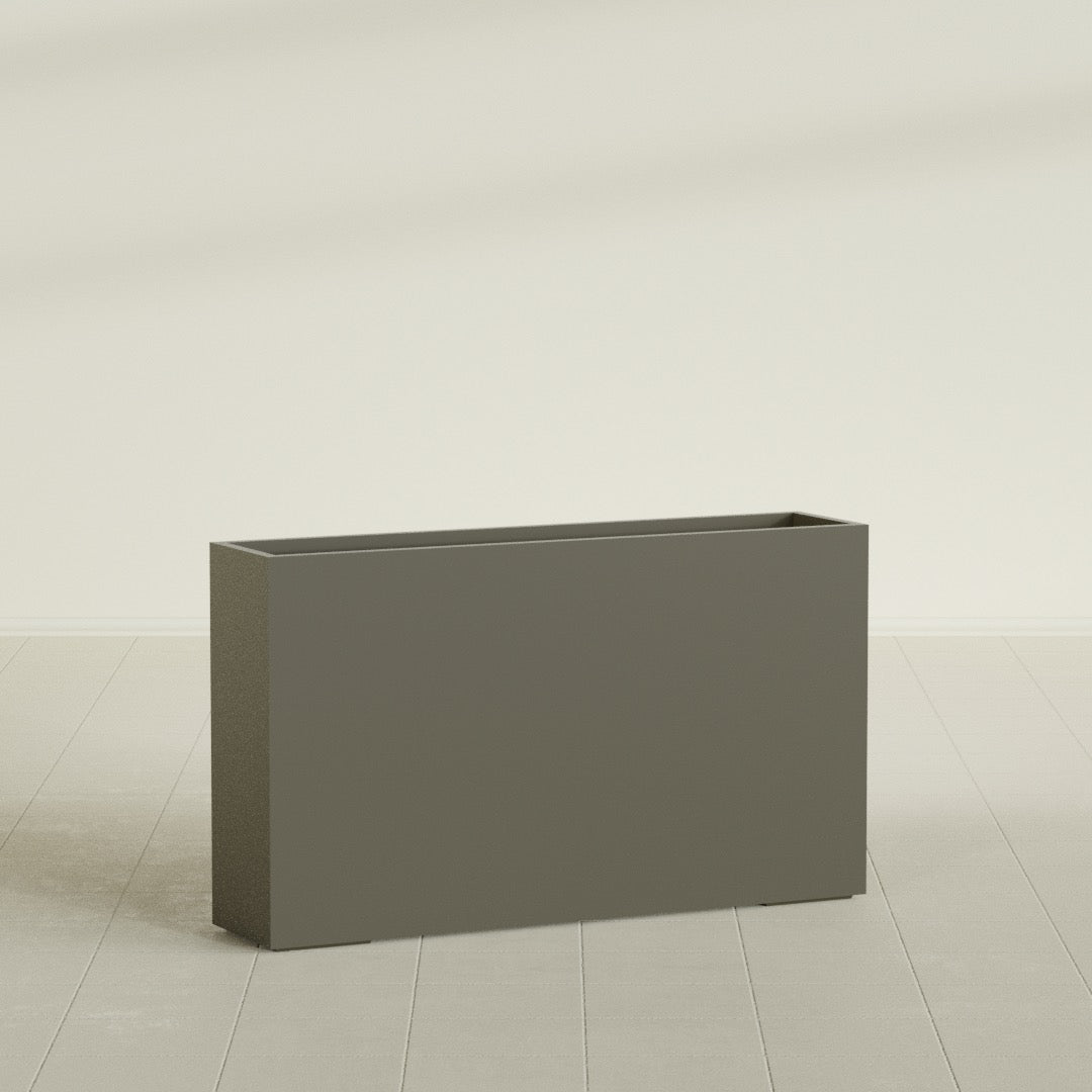 Perth Extra Large Long Rectangle Fiberglass Planter - 72 in x 16 in x 42 in - Matte Bronze - Matte Bronze,72 in x 16 in x 42 in