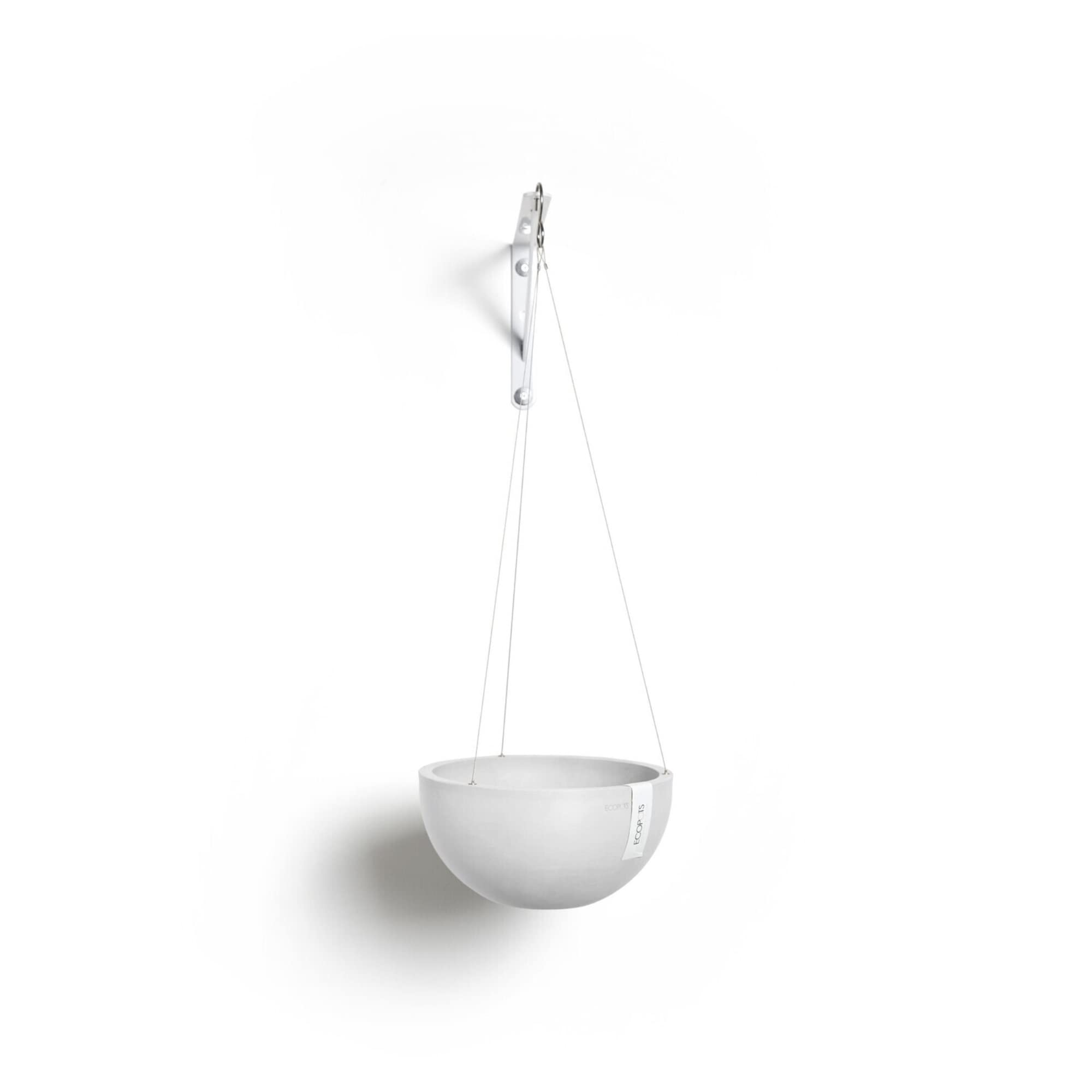 Hanging Brussels Small Bowl Planter - 10.5 in x 10.5 in x 5 in - Pure White - Pure White,10.5 in x 10.5 in x 5 in