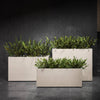 Semplito Rectangular Planter - 39.5 in x 19.75 in x 15.75 in - Brown Stone - Brown Stone,39.3 in x 19.7 in x 15.7 in