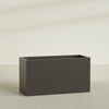Brisbane Extra Large Long Rectangle Fiberglass Planter - 60 in x 24 in x 32 in - Matte Brown - Matte Brown,60 in x 24 in x 32 in