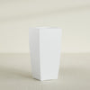 Toulan Large Tall Tapered Square Fiberglass Planter - 20 in x 20 in x 42 in - Gloss White - Gloss White,20 in x 20 in x 42 in