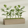 Torino Extra Large Wide Rectangle Fiberglass Planter - 72 in x 24 in x 18 in - Metallic Gold - Metallic Gold,72 in x 24 in x 18 in