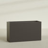 Darwin Extra Large Long Rectangle Fiberglass Planter - 72 in x 24 in x 42 in - Matte Brown - Matte Brown,72 in x 24 in x 42 in