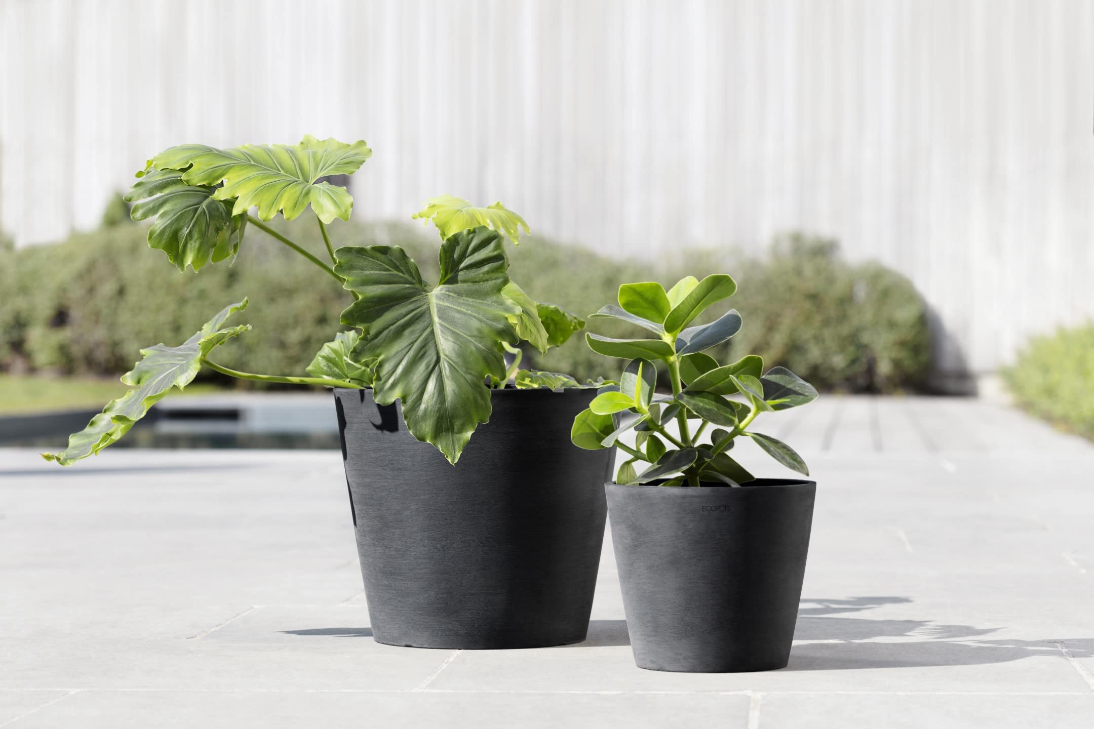 Amsterdam Small Round Planter - 11.8 in x 11.8 in x 10.5 in - Dark Grey - Dark Grey,11.75 in x 11.75 in x 10.5 in,Planter Only