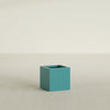 Montroy Small Cube Square Fiberglass Planter - 16 in x 16 in x 16 in - Satin Sea Foam - Satin Sea Foam,16 in x 16 in x 16 in