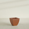 Lima Medium Tapered Square Fiberglass Planter - 20 in x 20 in x 20 in - Matte Terracotta - Matte Terracotta,20 in x 20 in x 20 in