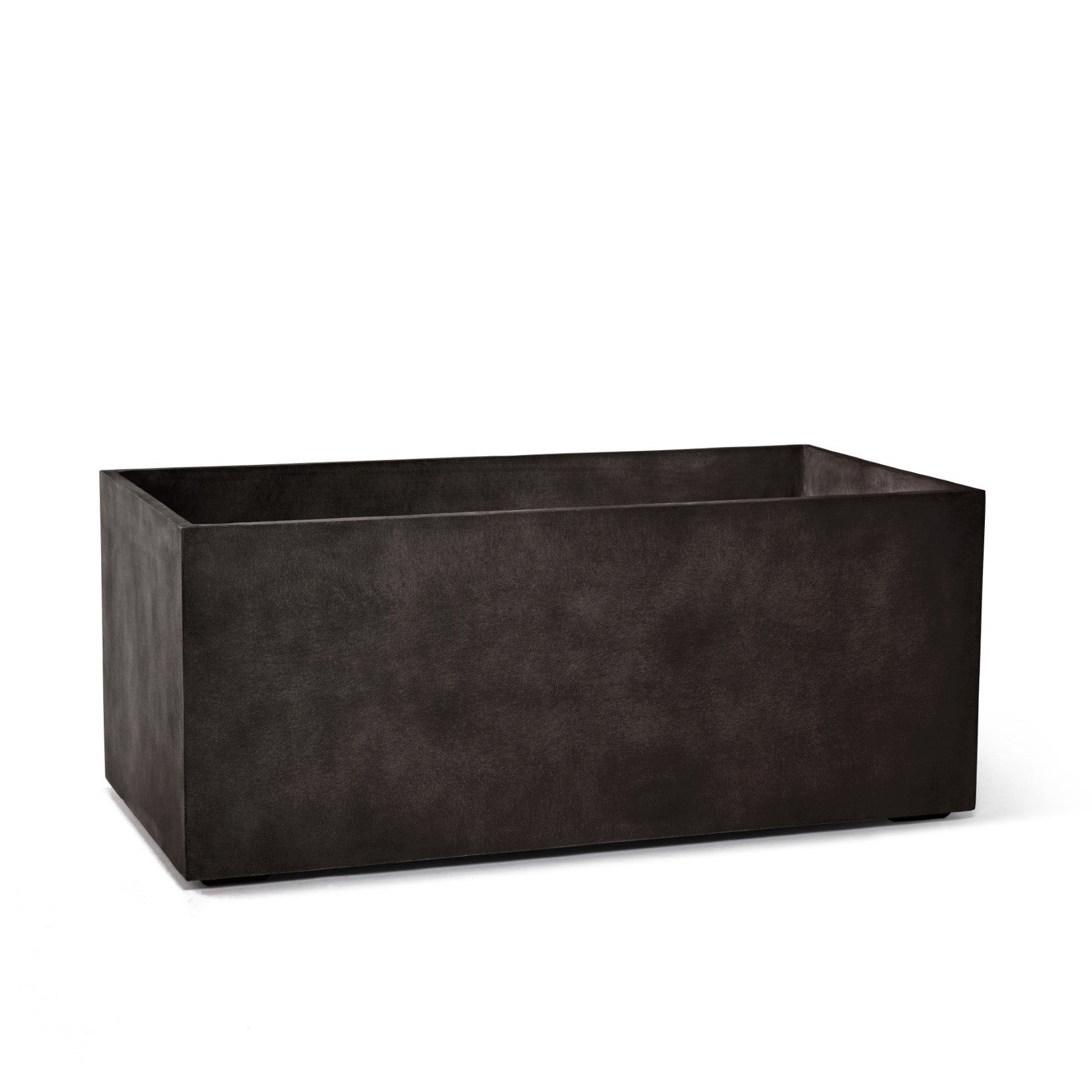 Semplito Rectangular Planter - 39.5 in x 19.75 in x 15.75 in - Brown Stone - Brown Stone,39.3 in x 19.7 in x 15.7 in