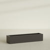 Cuba Extra Large Long Rectangle Fiberglass Planter - 60 in x 14 in x 12 in - Matte Brown - Matte Brown,60 in x 14 in x 12 in
