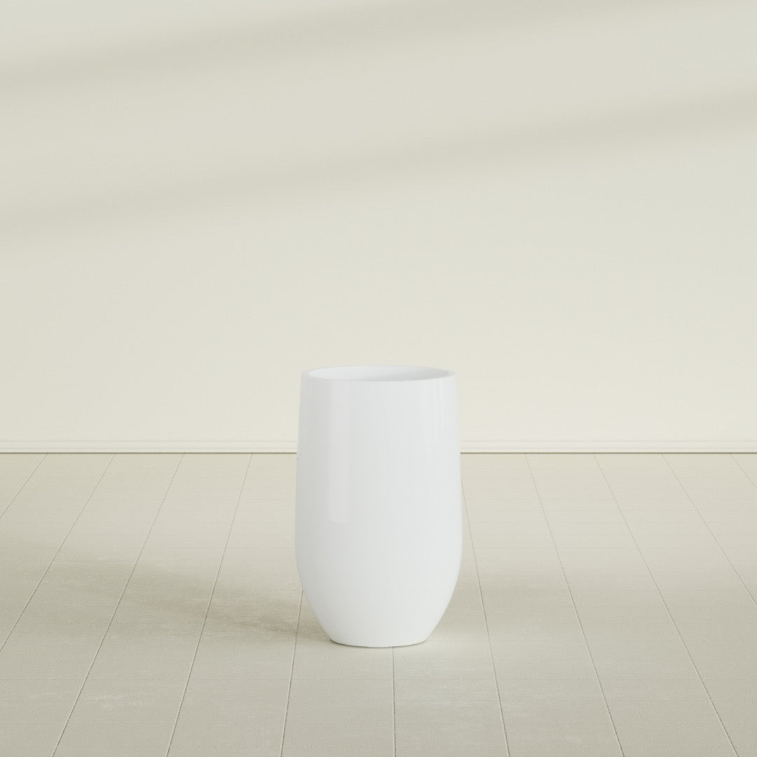 Westfield - 15in diam. x 24in - Matte White - Matte White,15 in diam. x 24 in H