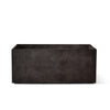 Semplito Rectangular Planter - 39.5 in x 19.75 in x 15.75 in - Brown Stone - Brown Stone,39.3 in x 19.7 in x 15.7 in