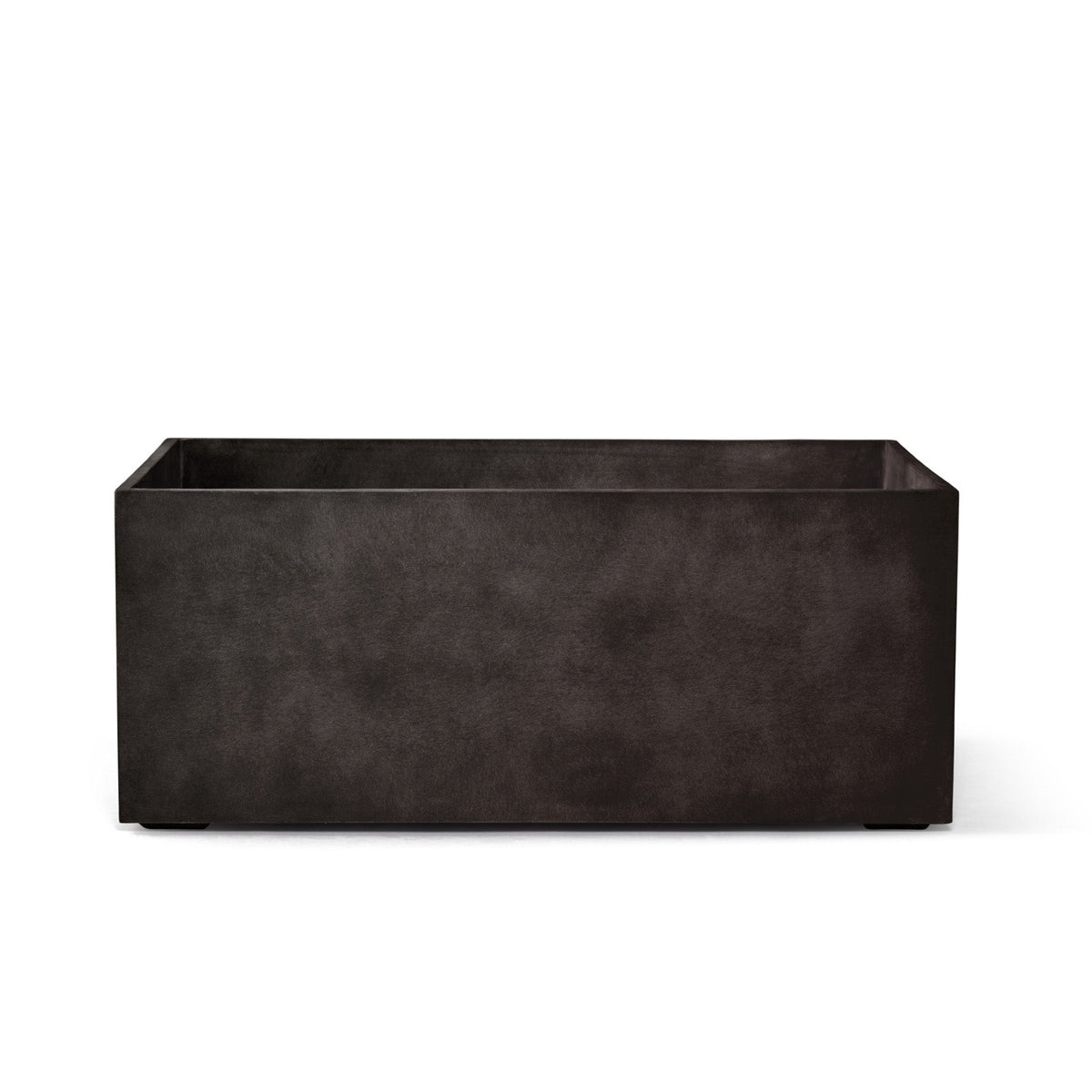 Semplito Rectangular Planter - 39.5 in x 19.75 in x 15.75 in - Brown Stone - Brown Stone,39.3 in x 19.7 in x 15.7 in