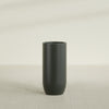 Saint Tropez Large Tall Round Fiberglass Planter - 20 in x 20 in x 43 in - Matte Charcoal - Matte Charcoal,20 in x 20 in x 43 in