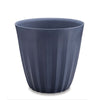 Pleat Ribbed Medium Round Plastic Planter - 23 in x 23 in x 27 in - Midnight - Midnight,23 in x 23 in x 27 in