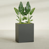 Darwin Large Rectangle Fiberglass Planter - 36 in x 24 in x 42 in - Matte Charcoal - Matte Charcoal,36 in x 24 in x 42 in