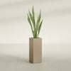 Perth Large Tall Rectangle Fiberglass Planter - 16 in x 16 in x 42 in - Metallic Gold - Metallic Gold,16 in x 16 in x 42 in