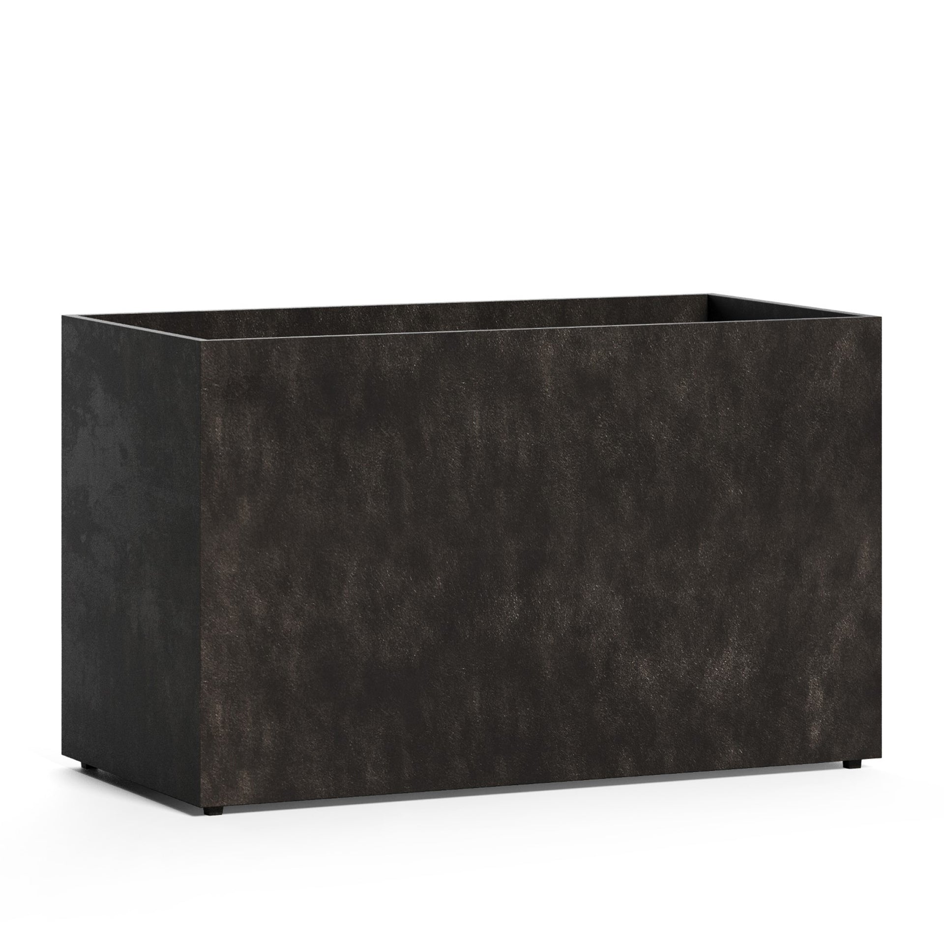 Semplito Modular Rectangle Planter - 39.5 in x 19.75 in x 23.5 in - Brown Stone - Brown Stone,39.3 in x 19.7 in x 23.6 in