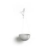 Hanging Brussels Small Bowl Planter - 13 in x 13 in x 6.5 in - White Grey - White Grey,13 in x 13 in x 6.5 in