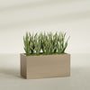 Granada Extra Large Long Rectangle Fiberglass Planter - 48 in x 24 in x 24 in - Metallic Gold - Metallic Gold,48 in x 24 in x 24 in