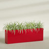 Hollywood Extra Large Narrow Rectangle Fiberglass Planter - 72 in x 12 in x 24 in - Gloss Red - Gloss Red,72 in x 12 in x 24 in