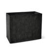 Semplito Rectangular Planter – Grey Stone Finish – Fiberglass Indoor/Outdoor and Weather-Resistant Large Planter (39.5" L x 19.75" W x 31.5" H Exterior, 39" L x 19.3" W Interior) - Grey Stone,39.3 in x 19.7 in x 31.5 in
