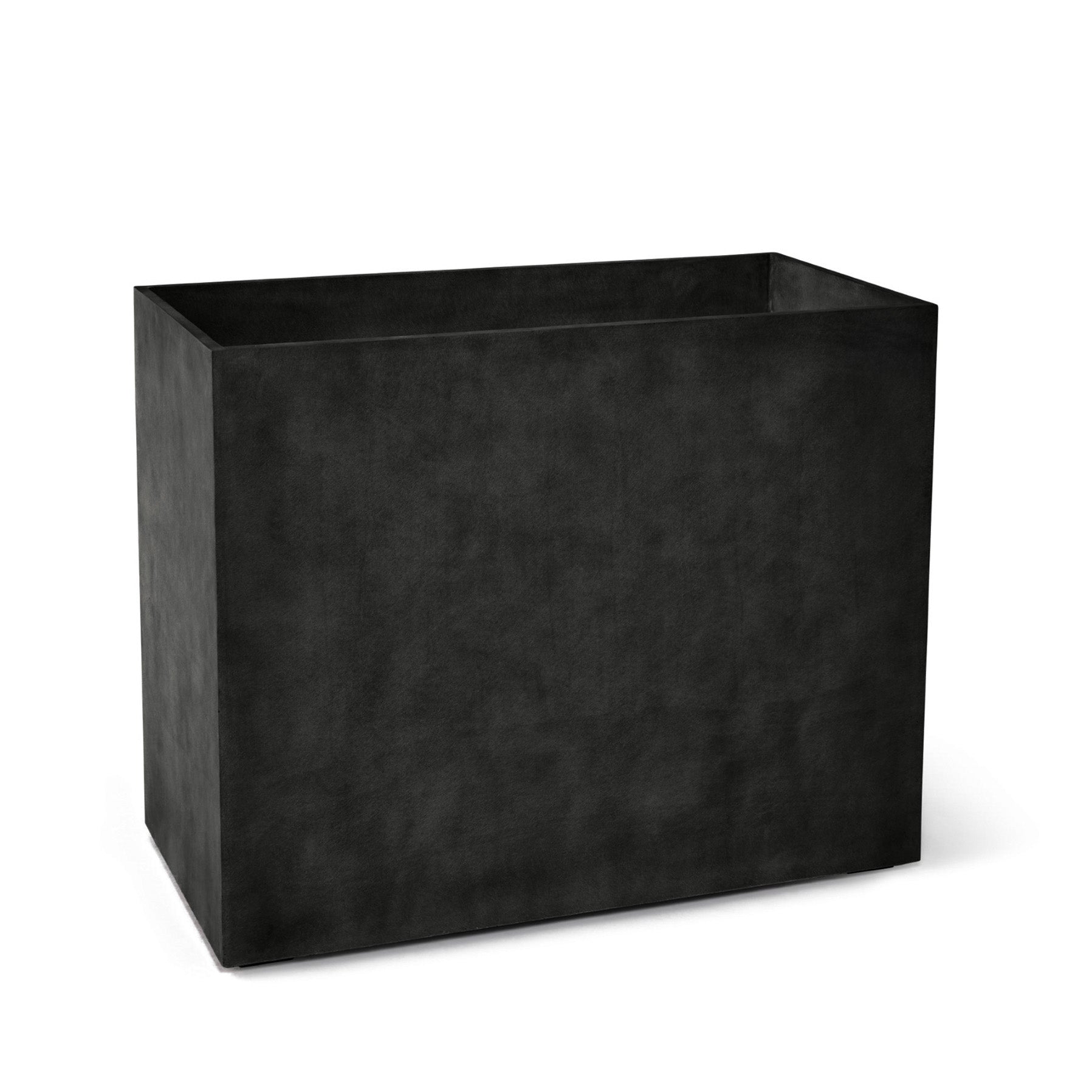 Semplito Rectangular Planter – Grey Stone Finish – Fiberglass Indoor/Outdoor and Weather-Resistant Large Planter (39.5" L x 19.75" W x 31.5" H Exterior, 39" L x 19.3" W Interior) - Grey Stone,39.3 in x 19.7 in x 31.5 in