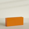 Potsdam Extra Large Long Rectangle Fiberglass Planter - 72 in x 16 in x 32 in - Gloss Tangerine - Gloss Tangerine,72 in x 16 in x 32 in