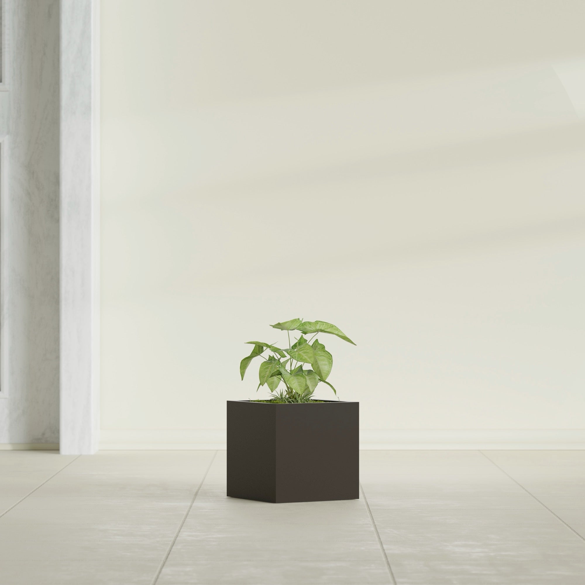 Monaco Square - 7in x 7in x 7 - Matte Brown - Matte Brown,7 in x 7 in x 7 in