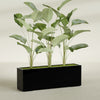 Tolga Extra Large Long Rectangle Fiberglass Planter - 72 in x 16 in x 24 in - Gloss Black - Gloss Black,72 in x 16 in x 24 in