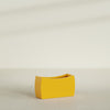 Seoul Large Curved Abstract Fiberglass Planter - 32 in x 12 in x 18 in - Gloss Saffron - Gloss Saffron,32 in x 12 in x 18 in