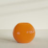 Globe Large Sphere Fiberglass Planter - 36 in x 36 in x 30 in - Gloss Tangerine - Gloss Tangerine,36 in x 36 in x 30 in