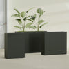Amesbury Large Narrow Rectangle Fiberglass Planter - 24 in x 10 in x 32 in - Matte Charcoal - Matte Charcoal,24 in x 10 in x 32 in