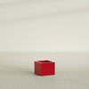 Cuba Small Fiberglass Column Planter - 14 in x 14 in x 12 in - Gloss Red - Gloss Red,14 in x 14 in x 12 in