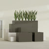 Granada Extra Large Long Rectangle Fiberglass Planter - 72 in x 24 in x 24 in - Matte Bronze - Matte Bronze,72 in x 24 in x 24 in