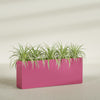 Hollywood Extra Large Narrow Rectangle Fiberglass Planter - 60 in x 12 in x 24 in - Gloss Pink Violet - Gloss Pink Violet,60 in x 12 in x 24 in