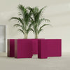 Perth Large Tall Rectangle Fiberglass Planter - 36 in x 16 in x 42 in - Gloss Eggplant - Gloss Eggplant,36 in x 16 in x 42 in