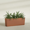 Panama Extra Large Long Rectangle Fiberglass Planter - 48 in x 12 in x 18 in - Matte Terracotta - Matte Terracotta,48 in x 12 in x 18 in
