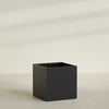 Montroy Extra Large Cube Square Fiberglass Planter - 48 in x 48 in x 48 in - Matte Black - Matte Black,48 in x 48 in x 48 in
