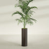 Corry Large Tall Cylinder Fiberglass Planter - 10 in x 10 in x 30 in - Matte Brown - Matte Brown,10 in x 10 in x 30 in