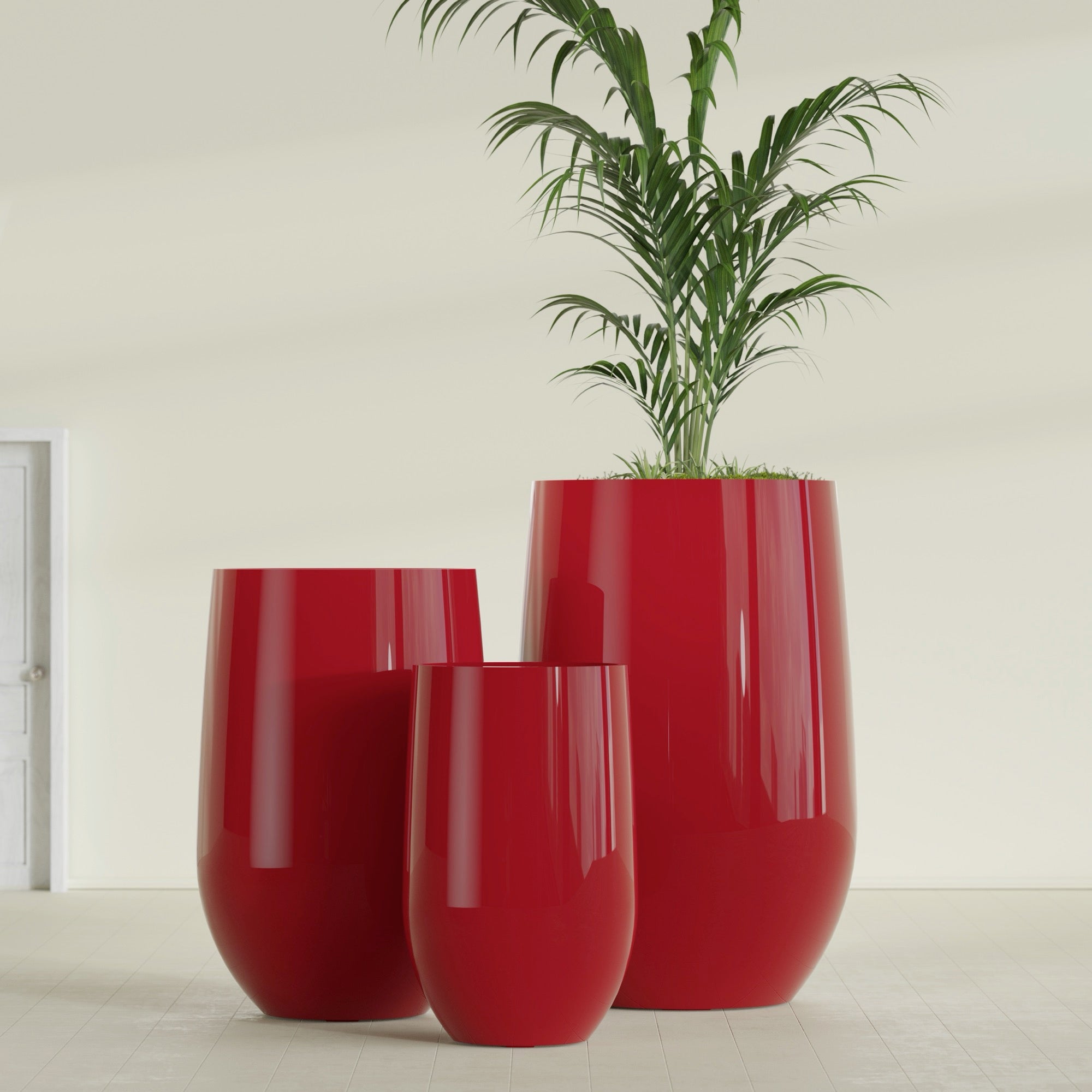 Westfield - 15in diam. x 24in - Gloss Red - Gloss Red,15 in diam. x 24 in H