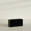 Miami Large Narrow Rectangle Fiberglass Planter - 36 in x 12 in x 18 in - Gloss Black - Gloss Black,36 in x 12 in x 18 in