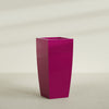 Toulan Extra Large Tall Tapered Square Fiberglass Planter - 28 in x 28 in x 60 in - Gloss Eggplant - Gloss Eggplant,28 in x 28 in x 60 in