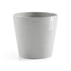 Amsterdam Small Round Planter - 15.8 in x 15.8 in x 13.8 in - White Grey - White Grey,15.75 in x 15.75 in x 13.75 in,Planter Only