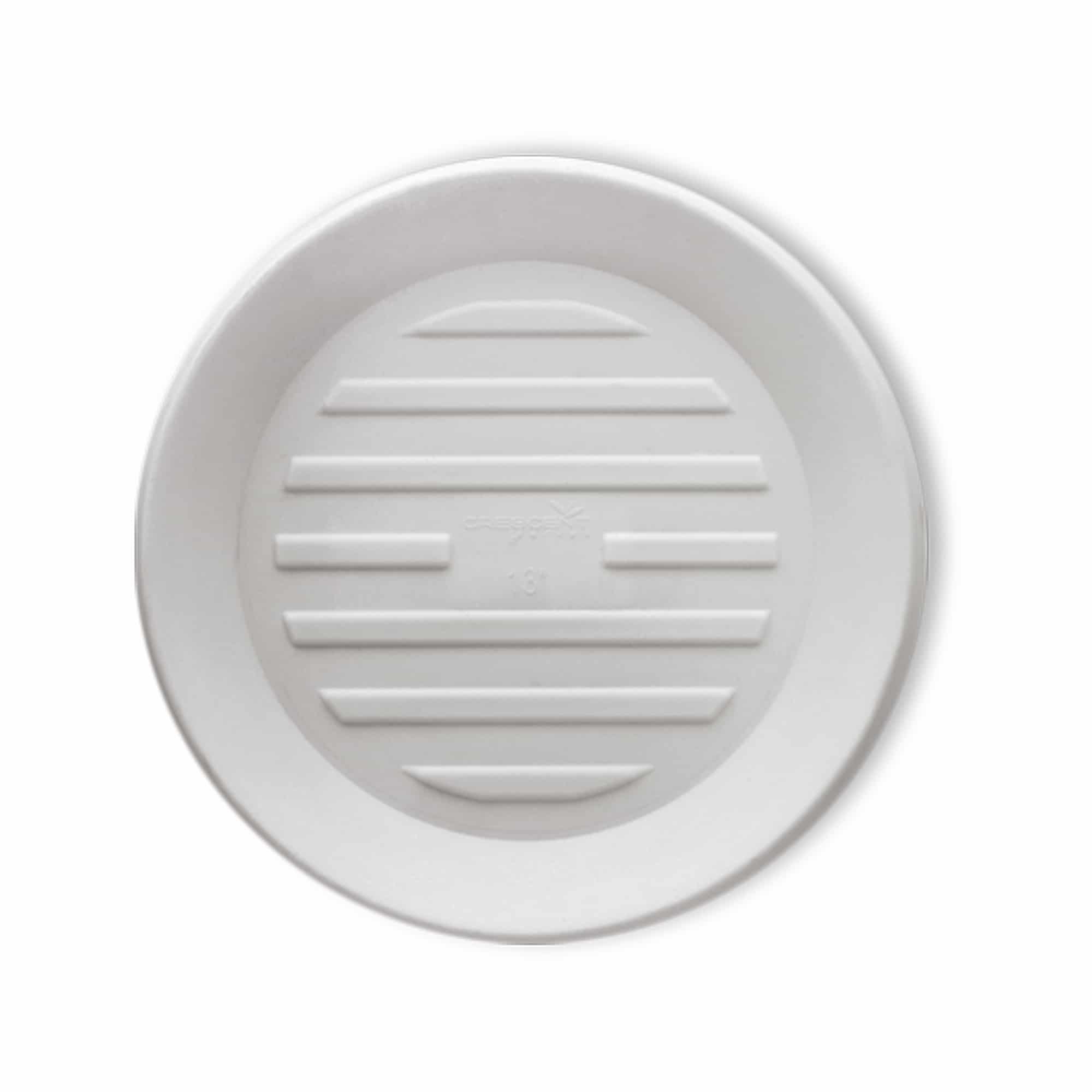 Round Saucer - 20in - Cloud White - Cloud White,20in