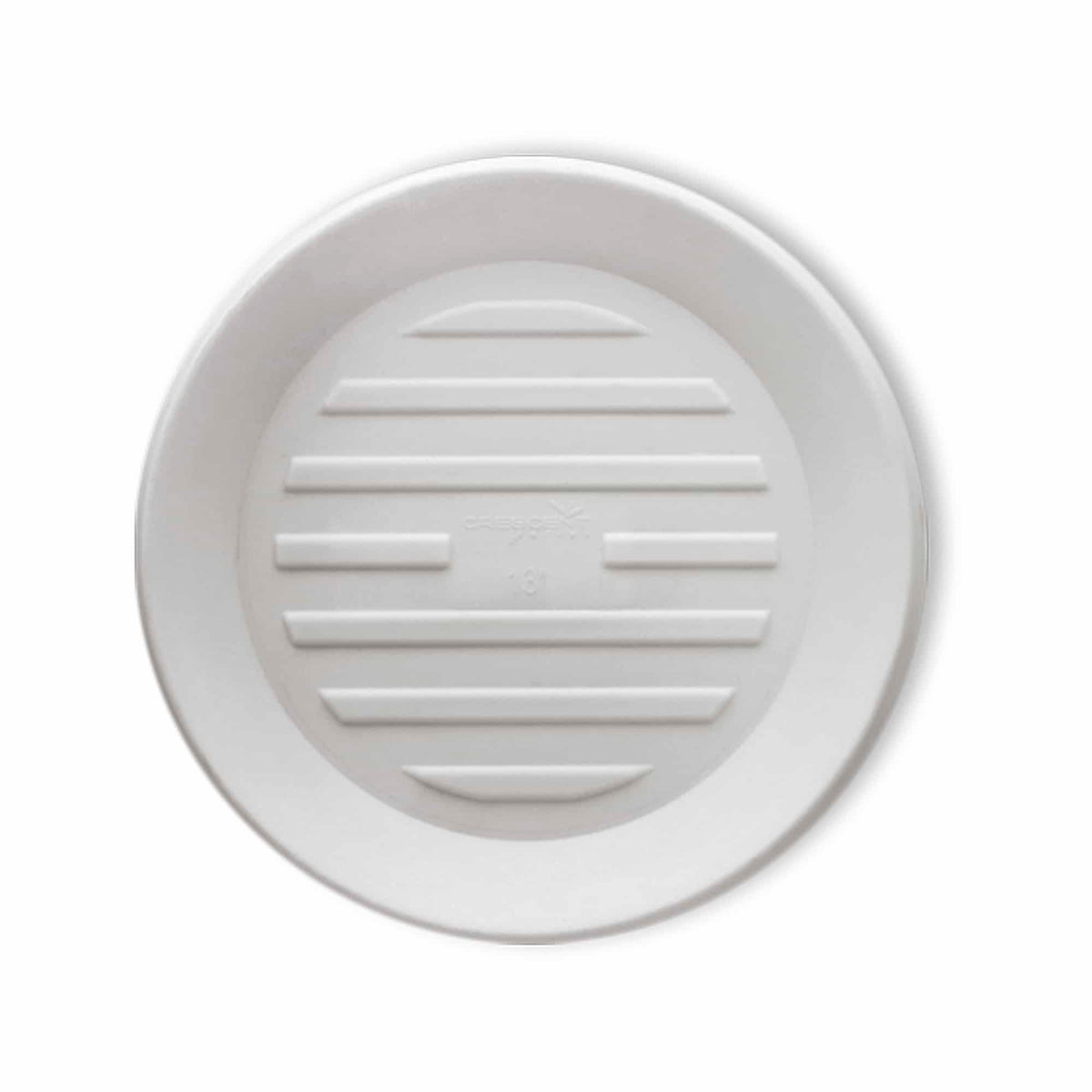 Round Universal Saucer - 18in OD, 13.3in ID - Cloud White - Cloud White,18" Ext. (13.3" Int.)