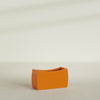 Seoul Large Curved Abstract Fiberglass Planter - 32 in x 12 in x 18 in - Gloss Tangerine - Gloss Tangerine,32 in x 12 in x 18 in