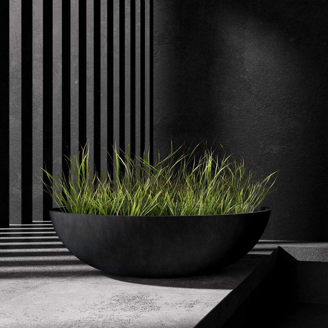 Cavo - 19.6in x 19.6in x 7.8 - Carbon Stone - Carbon Stone,19.7 in diam. x 8.5 in