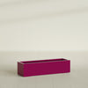 Cuba Large Long Rectangle Fiberglass Planter - 48 in x 14 in x 12 in - Gloss Eggplant - Gloss Eggplant,48 in x 14 in x 12 in