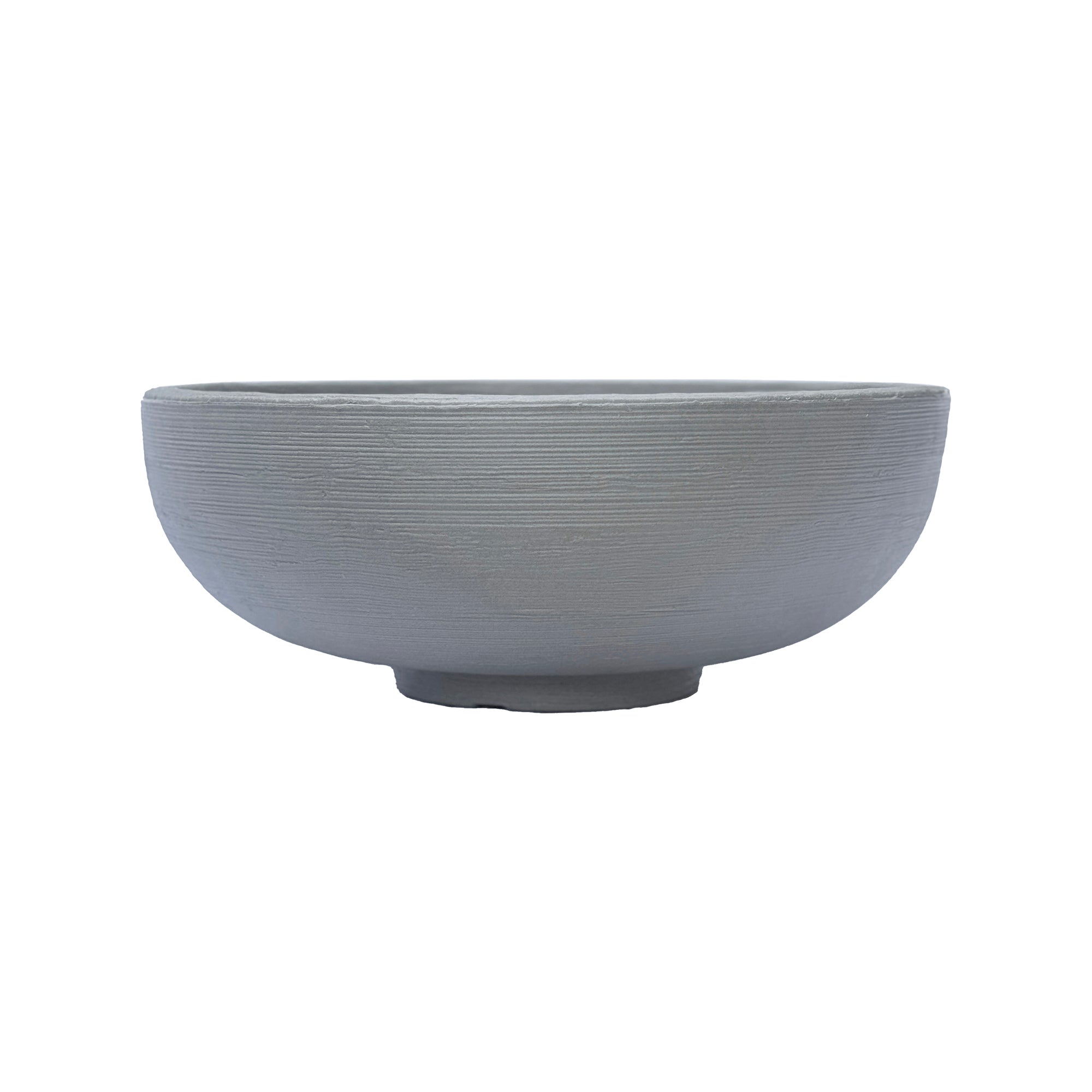 Orinoco - 21.5in diam. x 8.2in - Weathered Concrete - Weathered Concrete,21.5in diam. x 8.2in